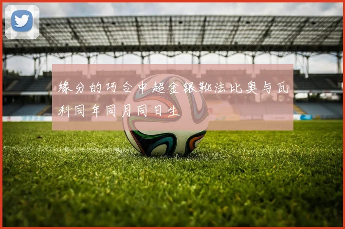 缘分的巧合中超金银靴法比奥与瓦科同年同月同日生